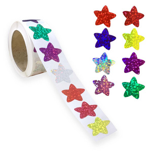 500/ Roll 2.5cm roll packed with self-adhesive Star Sticker stationery Decorative self-adhesive sticker label