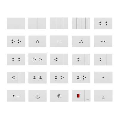 New Style 118-X1 Hotel Light Press Switch PC Panel American Standard Wall Switch Electric Home Switches And Sockets