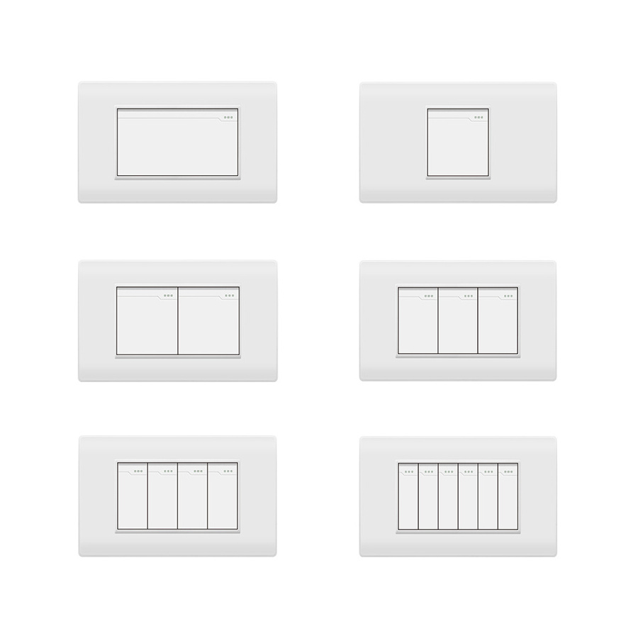 Jermel 118BS-Type White Series Home Sockets European Standard Power Socket Light Switch Wall Switches And Sockets