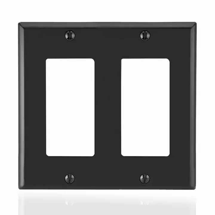 BS18012 America Canada Decorative 2 gang wallplates electric outlet switch usa wall plate cover