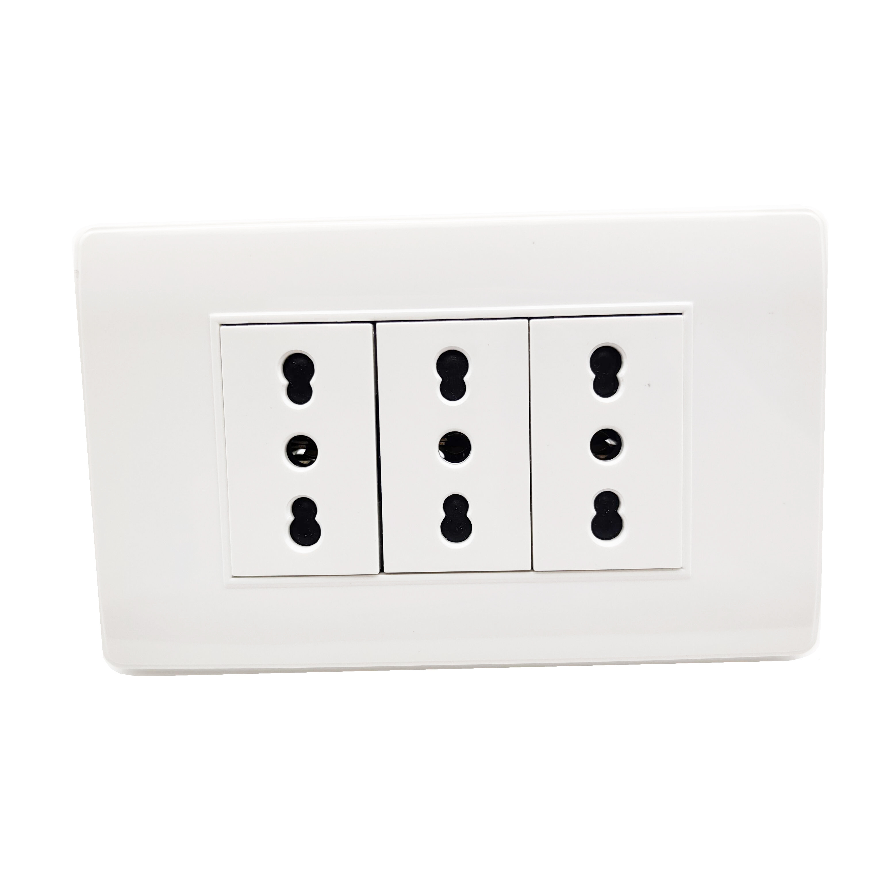 Italian 16A Electrical Chile Italy Switch And Socket Wall Sockets 16A 10A triple plug outlet switches and plug south america