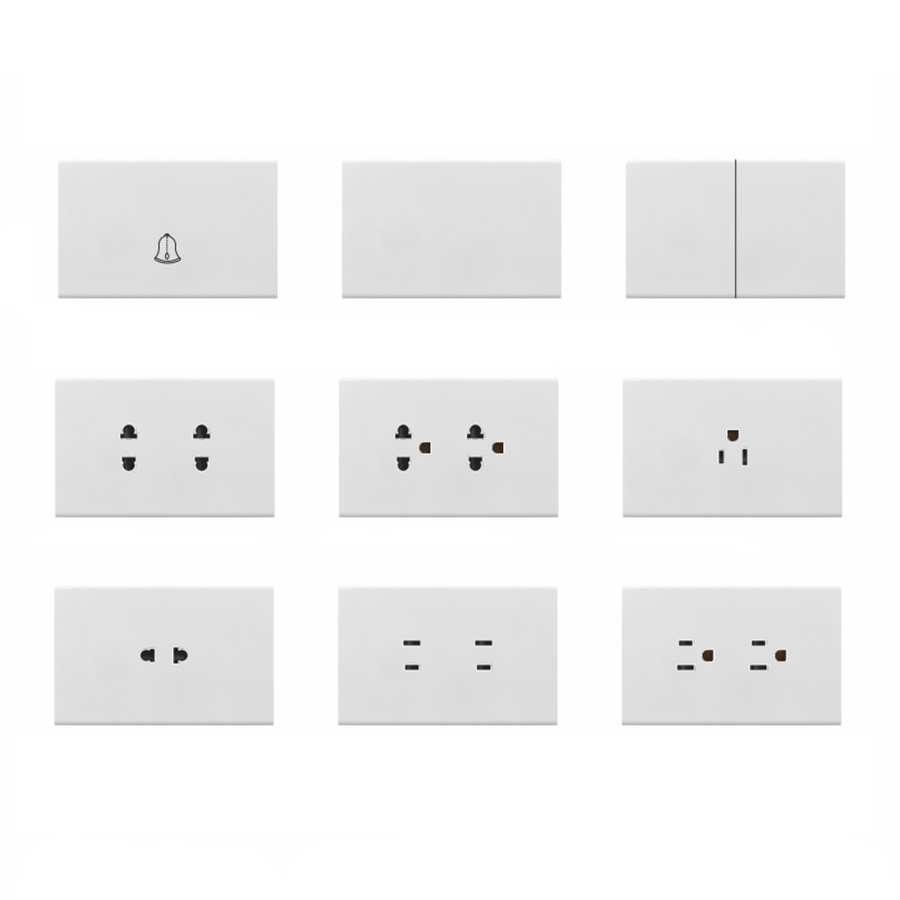 New 118-X3 1 Gang 2 Gang 3 Gang Light Switch PC Panel American Home Socket Electric Wall Switch