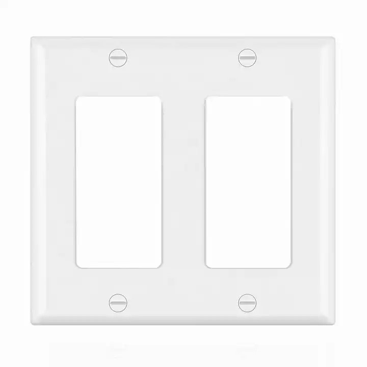 BS18012 America Canada Decorative 2 gang wallplates electric outlet switch usa wall plate cover