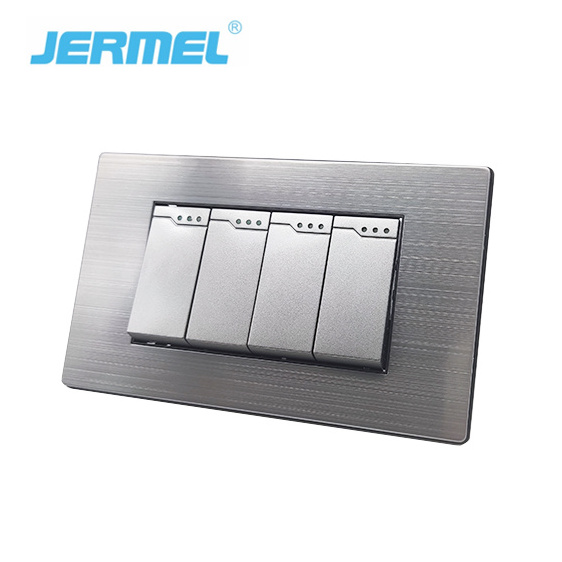 High Quality Hot Selling Light Control Switch Wall 4 Gang 1 Way 2 Way Switch US Standard