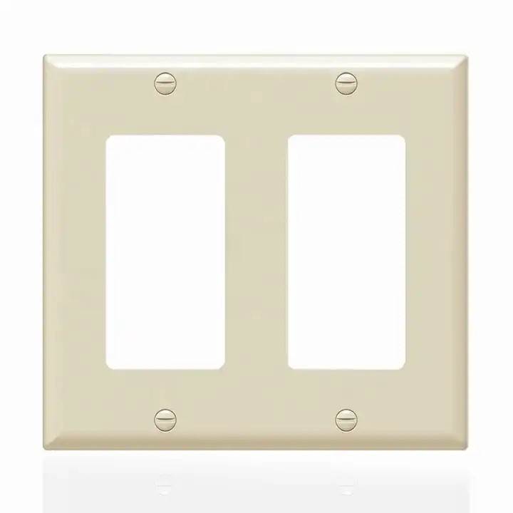 BS18012 America Canada Decorative 2 gang wallplates electric outlet switch usa wall plate cover