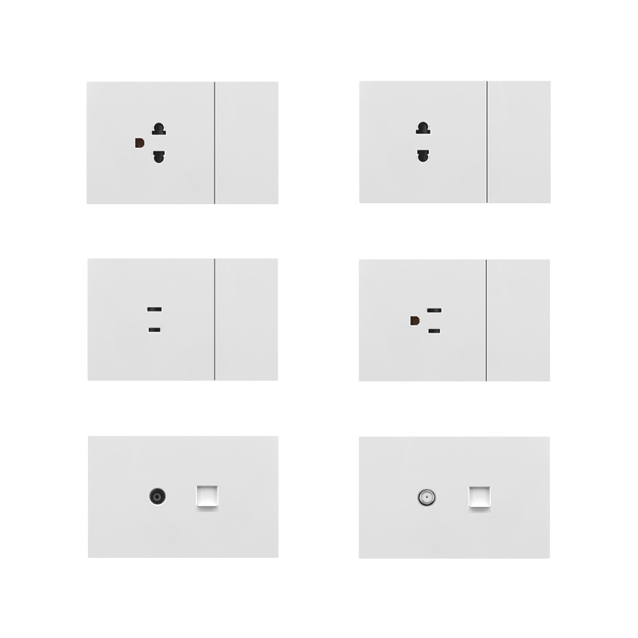 New Style 118-X1 Hotel Light Press Switch PC Panel American Standard Wall Switch Electric Home Switches And Sockets