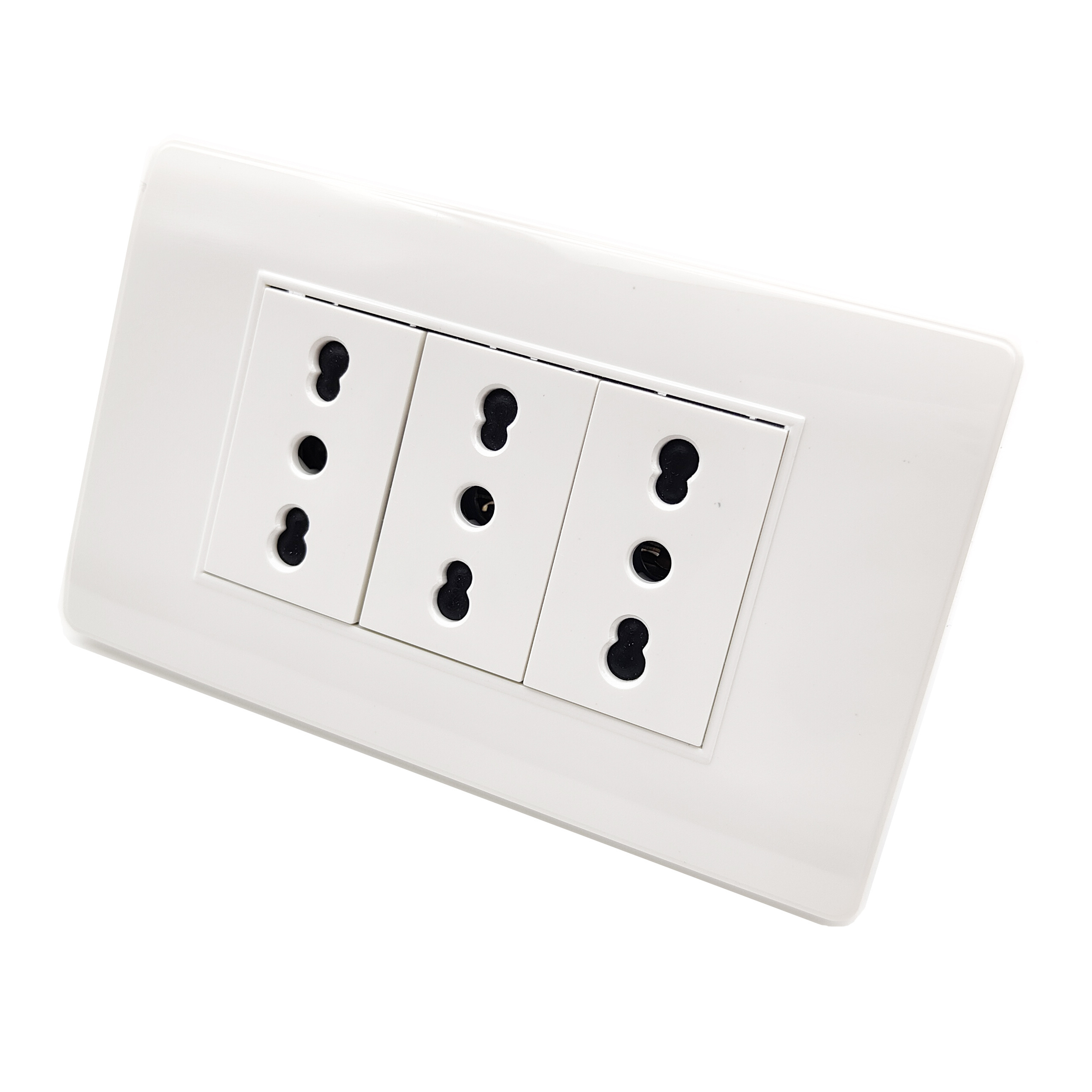 Italian 16A Electrical Chile Italy Switch And Socket Wall Sockets 16A 10A triple plug outlet switches and plug south america