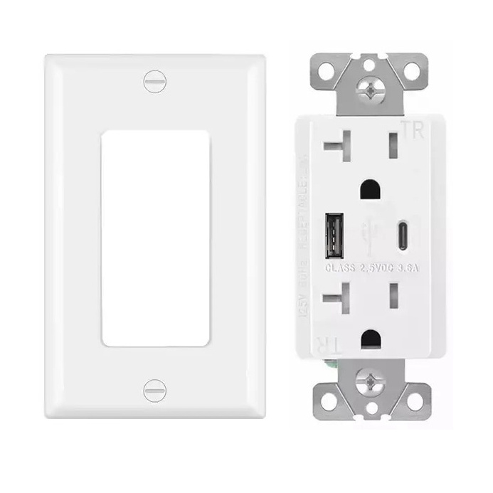 BS1801 American Standard 1 gang wall plate cover decorate screw plastic wall plates