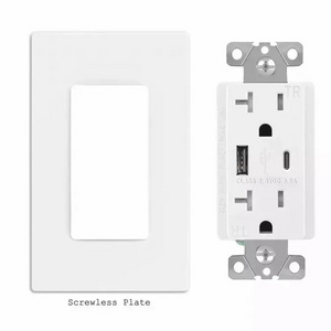 BS1803 American Standard 1 gang wall plate cover decorate screwless wall plates