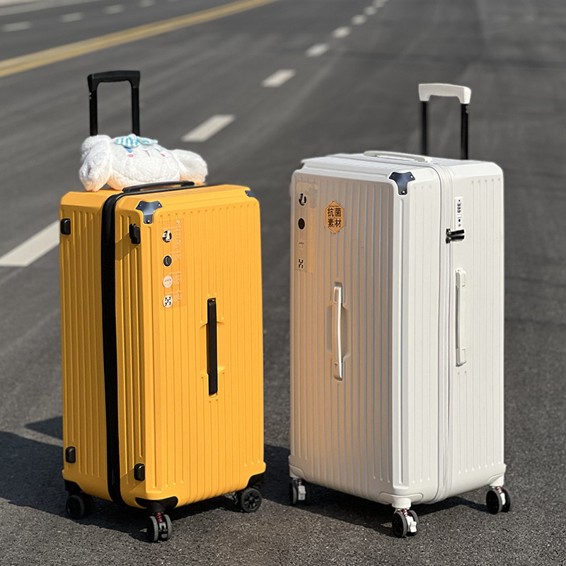 New design check in big size Aluminum frame Suitcase with Cup holder Multi functional extra large capacity luggage