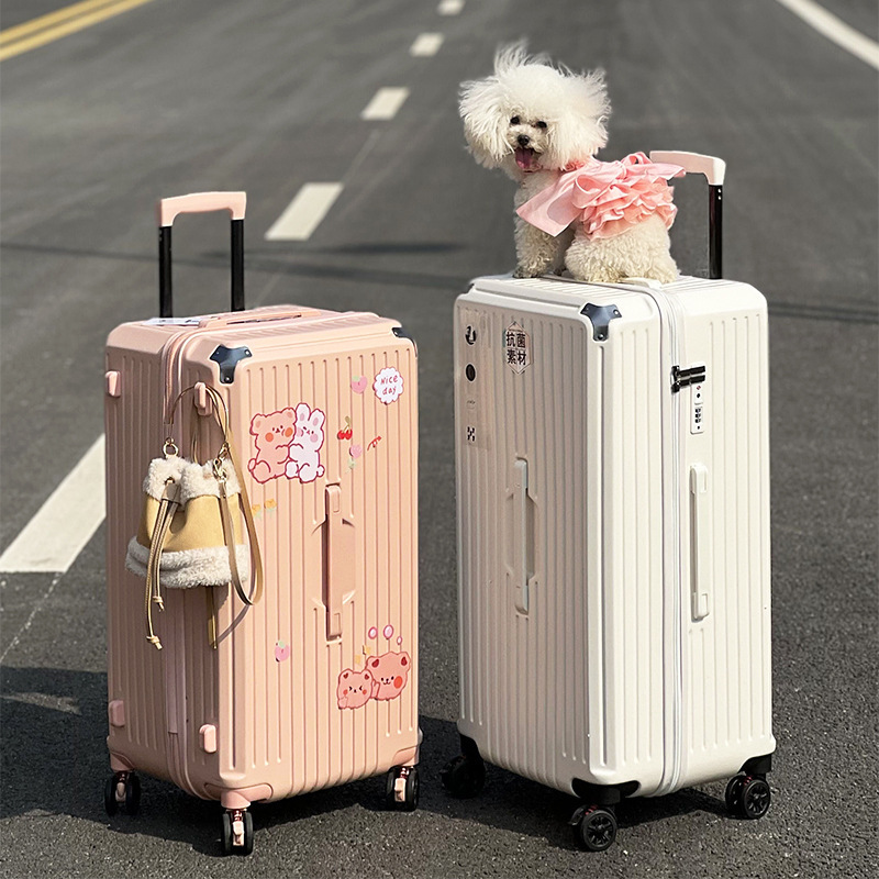 New design check in big size Aluminum frame Suitcase with Cup holder Multi functional extra large capacity luggage