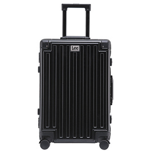 Trolley case 20/24/26/28 inch business travel case aluminum frame mount case password box leather