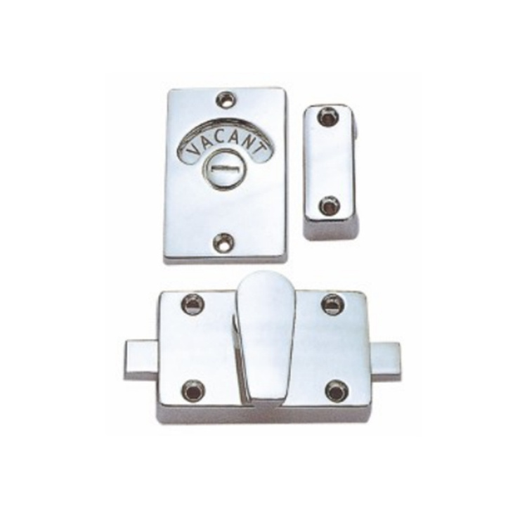 Zinc alloy SN CP bathroom latch toilet partition door lock public toilet lock toilet indicator lock