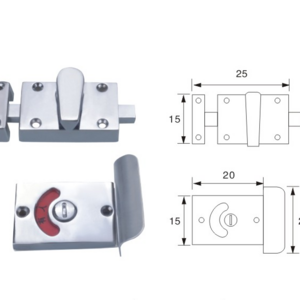 Zinc alloy SN CP Bathroom Accessories Stainless Steel Washroom Indicator Thumb Turn Toilet Door Lock