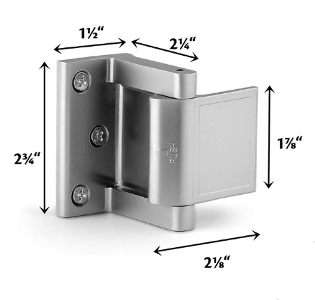 Anti-theft Zinc Alloy Extra Home Security Privacy Door Latch Lock Inner door Swinging Door Reinforcement Lock