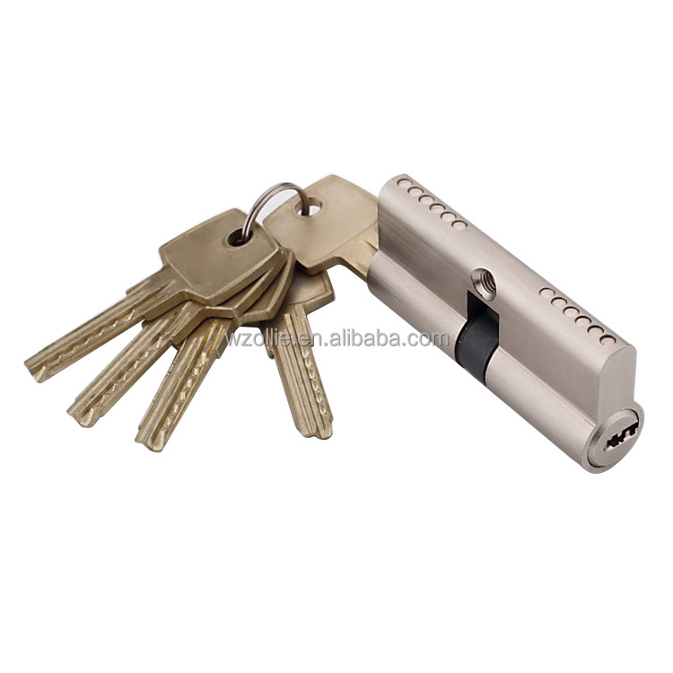 Brass high quality double open anti-theft security zinc cylinder door lock