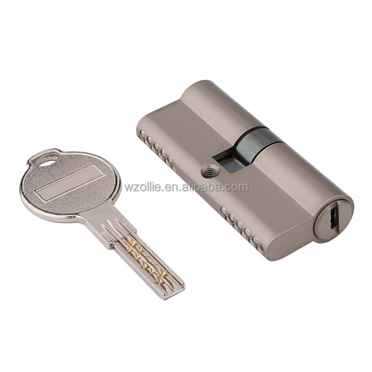 Promotional price high quality brass security anti-theft european door cylinder lock set