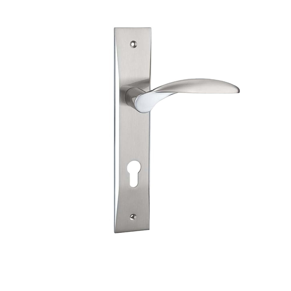 Ollie hardware aluminum iron plate series 2115B-2763 SN-CP door handle