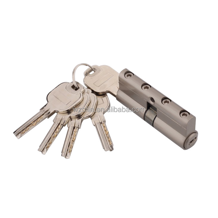 Promotional price high quality brass security anti-theft european door cylinder lock set