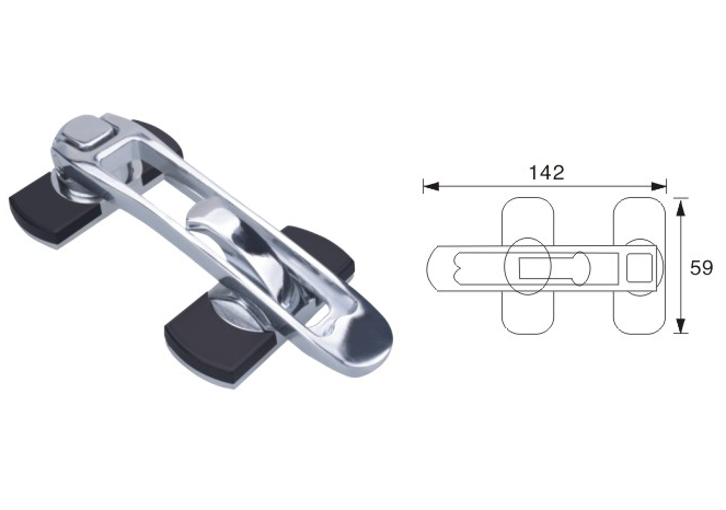 Security 304 Stainless steel Security Door Chain Anti-theft clasp door chain Door Safety Lock Chain