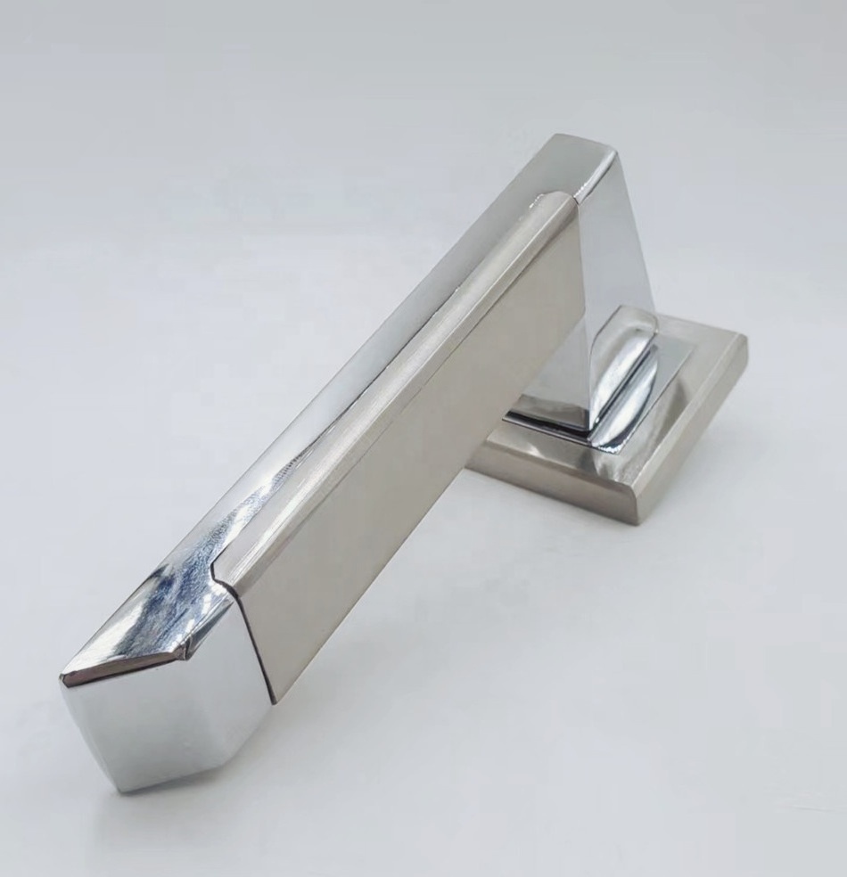 European Luxury SN CP Zinc Alloy Aluminum Door Lock Set Door Handle