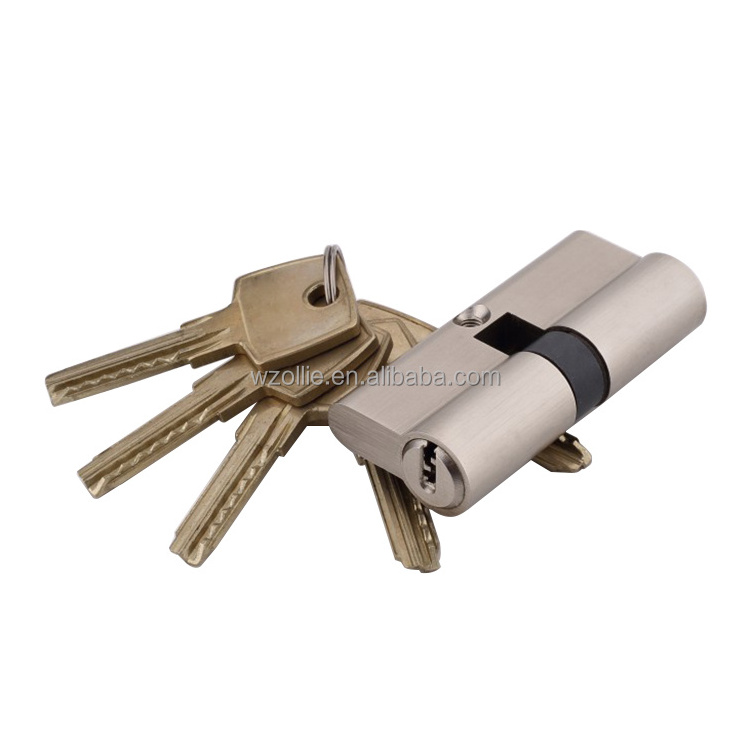 Brass high quality double open anti-theft security zinc cylinder door lock