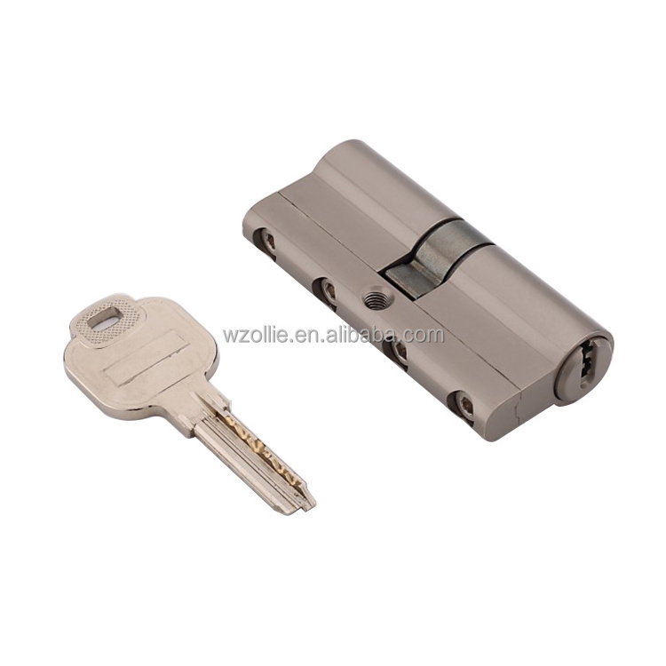 Promotional price high quality brass security anti-theft european door cylinder lock set