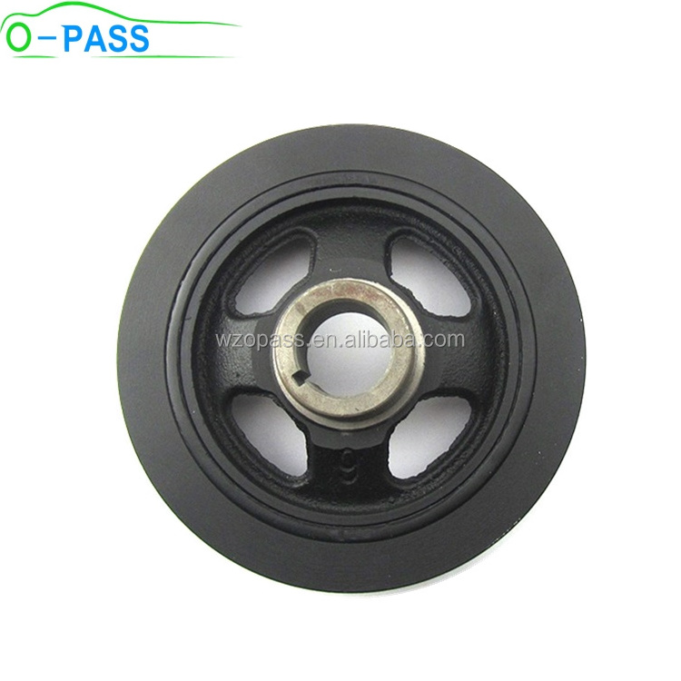 OPASS Crankshaft Belt Pulley For Mitsubishi ASX Lancer Outlander RVR Delica PHEV & Peugeot 4008 1104A052 1.8 2.0 2.4 Engine