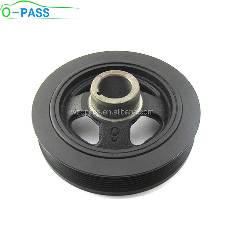 OPASS Crankshaft Belt Pulley For Mitsubishi ASX Lancer Outlander RVR Delica PHEV & Peugeot 4008 1104A052 1.8 2.0 2.4 Engine