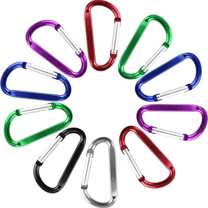 3" Aluminum Large Carabiners Keychain Premium  D-Ring Carabiner Clip Hook Camping Accessories Snap Link Key Chain