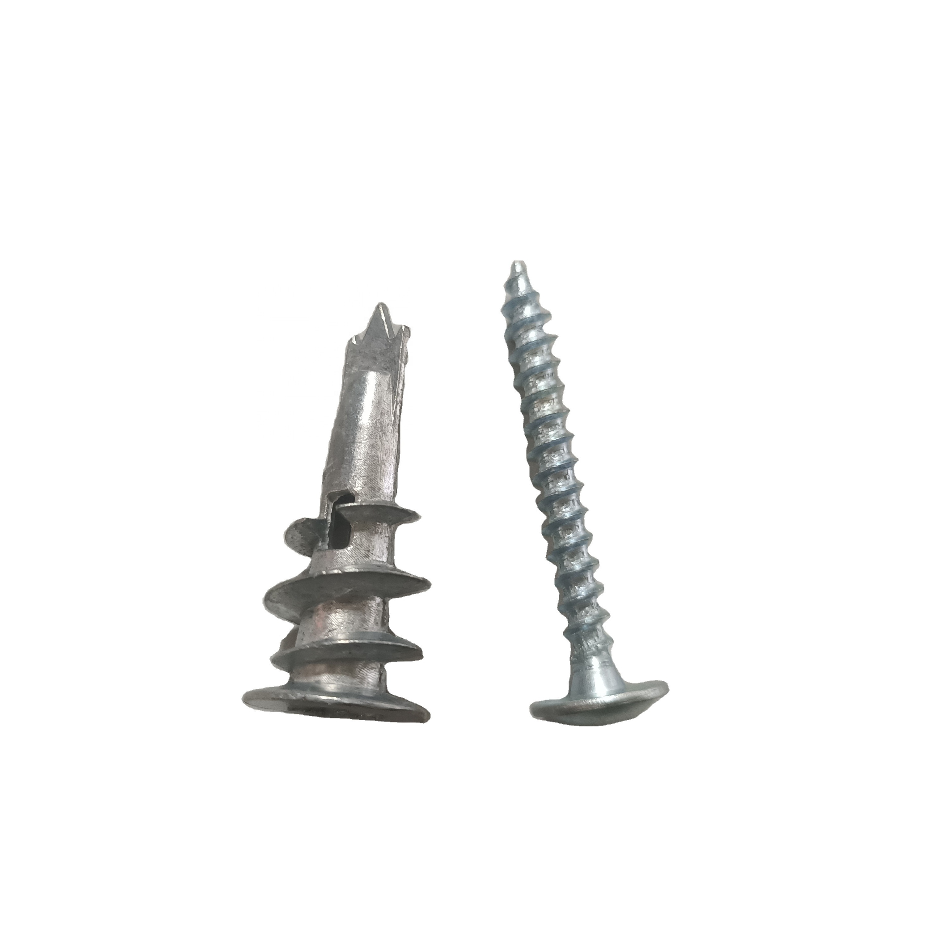 Heavy duty metal anchor with screw assorted size customized hollow wall anchor screw kit