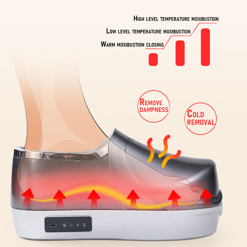 2023 New Massage Shoes Rechargeable Promote Blood Circulation Heated TENS EMS Electric Foot Massager Shoe