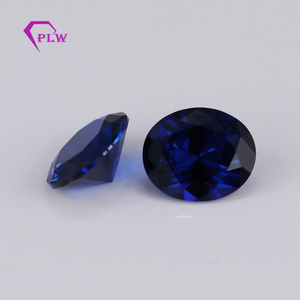 high quality #113 blue 10x12mm oval cut synthetic spinel price per carat for jewelry making