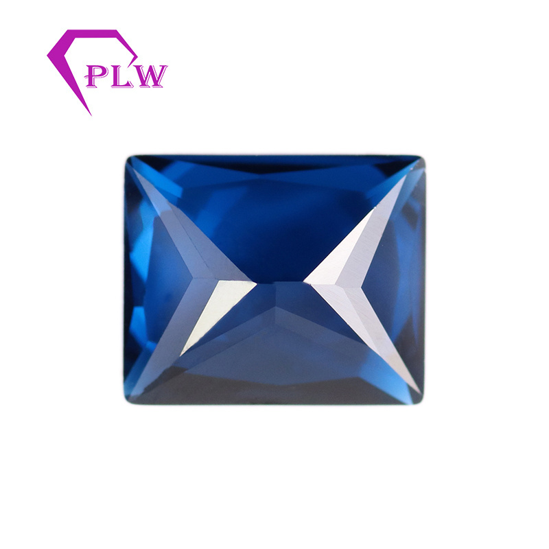 Provence gems 113# blue color rectangle cut synthetic spinel price per carat