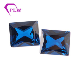 Provence gems 113# blue color rectangle cut synthetic spinel price per carat