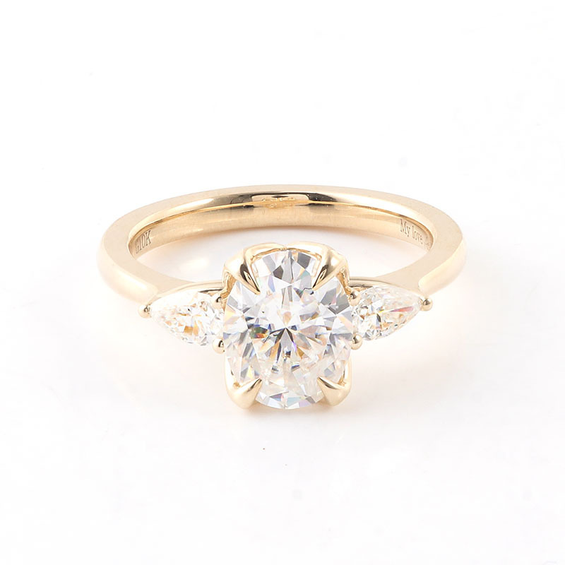 1.5 carat ct moissanite ring 18k gold white gold engagement ring latest gold ring prices