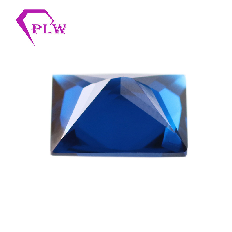 Provence gems 113# blue color rectangle cut synthetic spinel price per carat