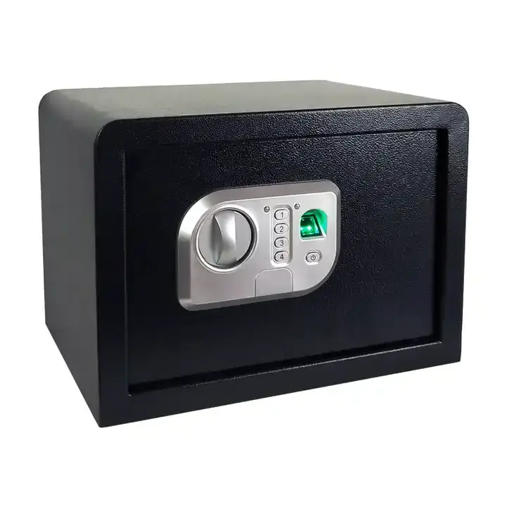 High Quality Fingerprint Lock Safety Boxes  fingerprint lock safe box Hotel Money Fire Safe Box with  two unlock ways