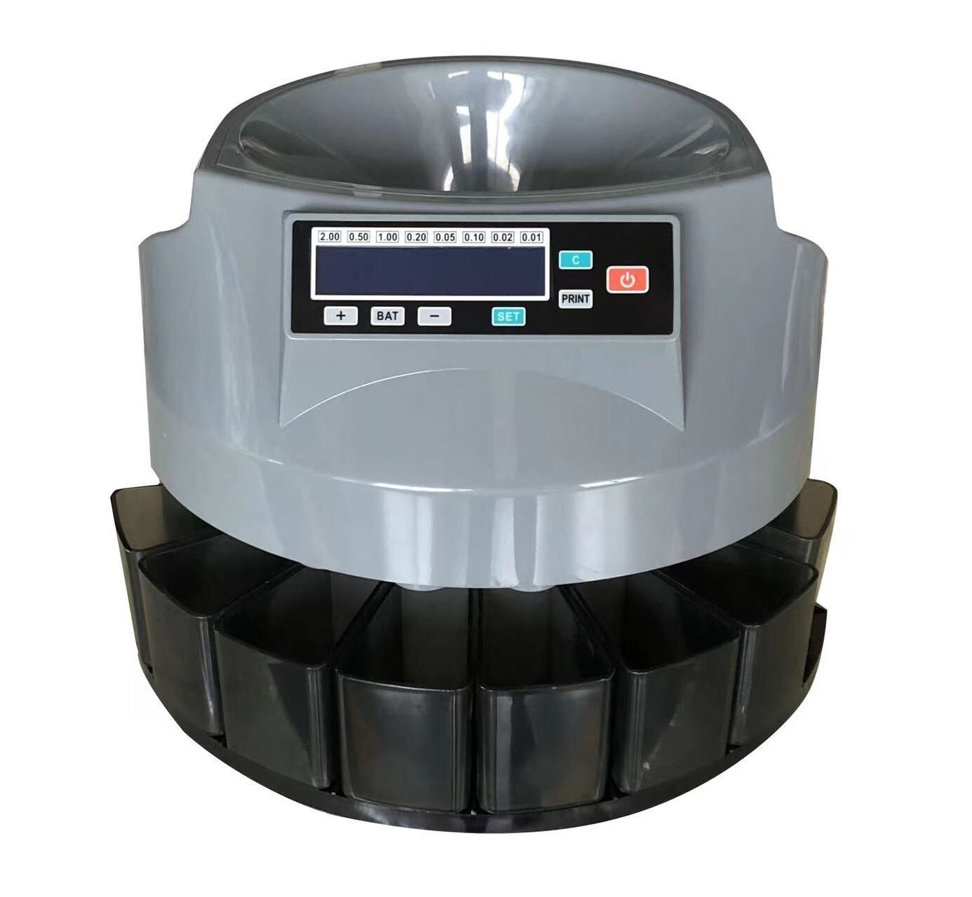 Automatic Coin Sorter and  Counter Machine Large LCD  coin counter industrial  Supports All Denomination of US Coins