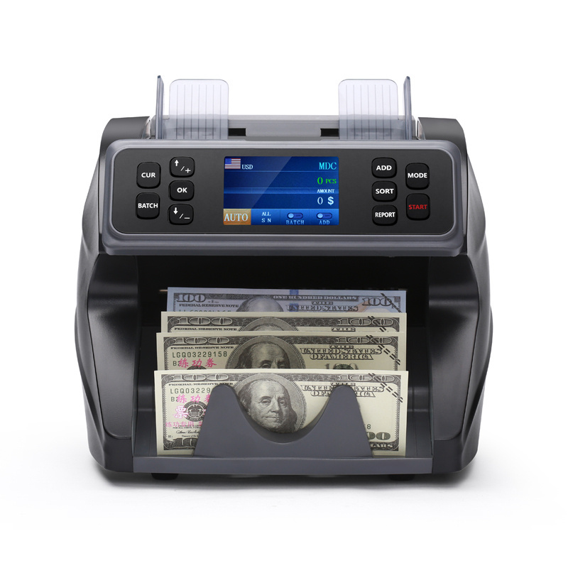 Factory Cheap multi Currency Value mony counter cis  banknote double CIS counter  cash money counter with printer