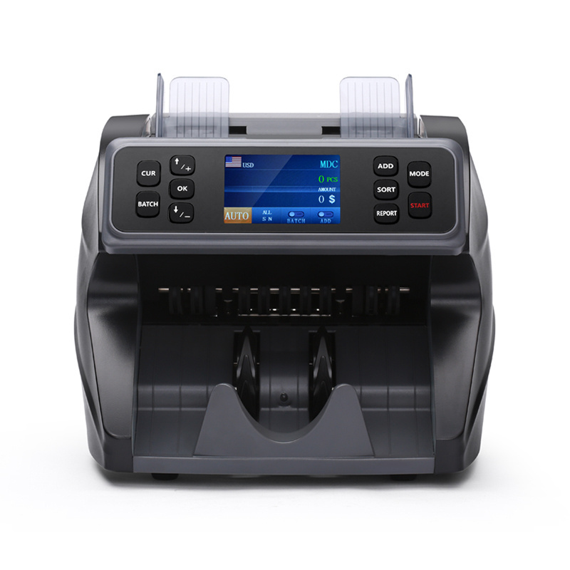 Factory Cheap multi Currency Value mony counter cis  banknote double CIS counter  cash money counter with printer