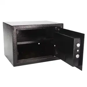 High Quality Fingerprint Lock Safety Boxes  fingerprint lock safe box Hotel Money Fire Safe Box with  two unlock ways