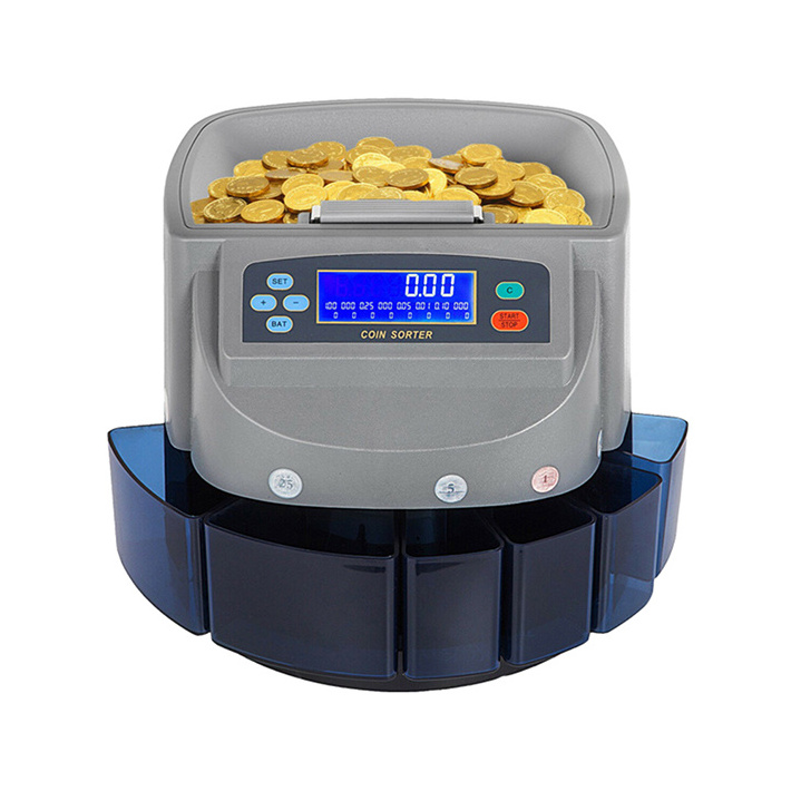 High Speed Bank Counting Machine Multi Currency coin Sorting machine   euro coin counter  with Low Noise