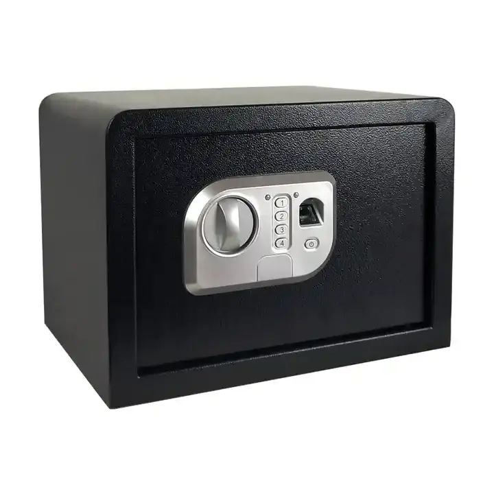 High Quality Fingerprint Lock Safety Boxes  fingerprint lock safe box Hotel Money Fire Safe Box with  two unlock ways