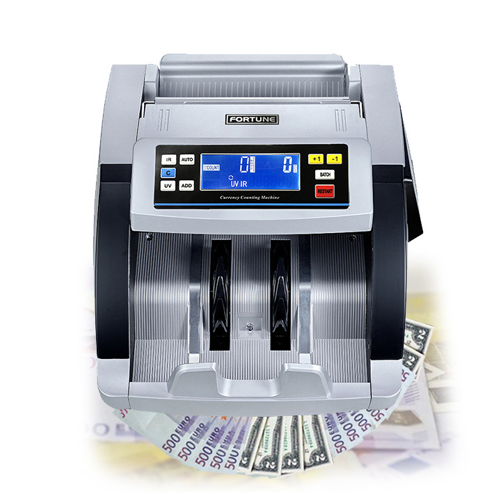 Hot Selling Professional  UV/MG/IR  count and fake detector Mixed Value  Money Counter with printer