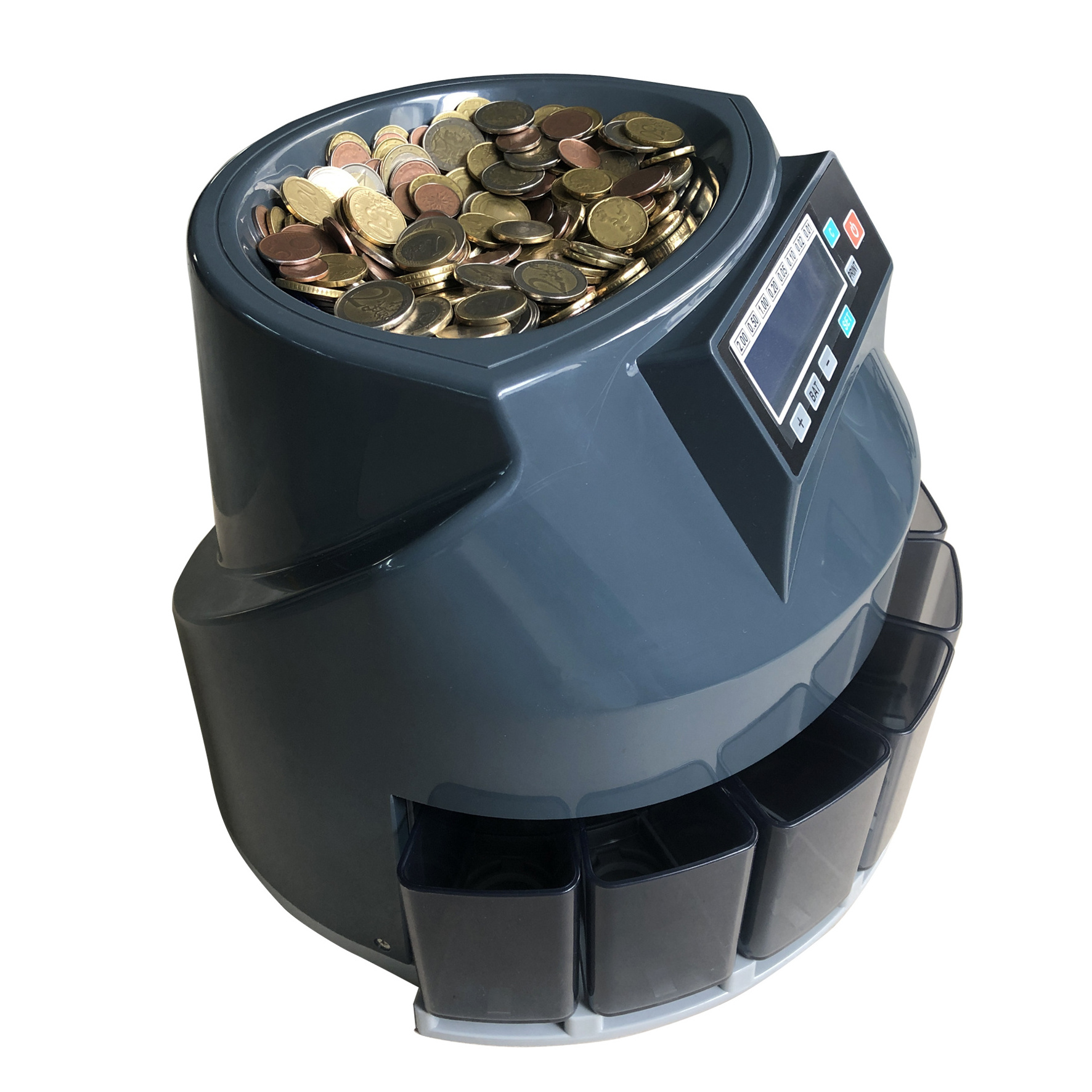 Automatic Coin Sorter and  Counter Machine Large LCD  coin counter industrial  Supports All Denomination of US Coins