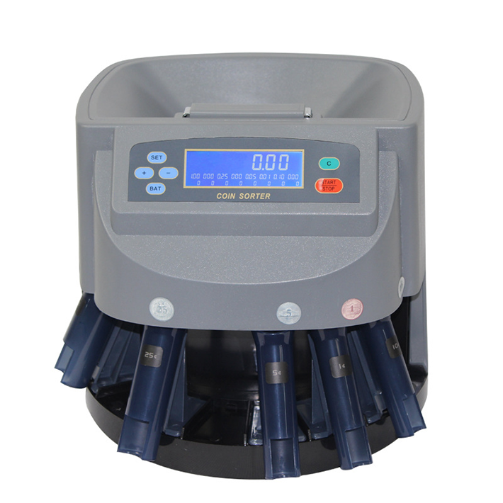 Min Coin Sorter coin counting machine LCD Display Automatic Coin Counter  show  Total Value