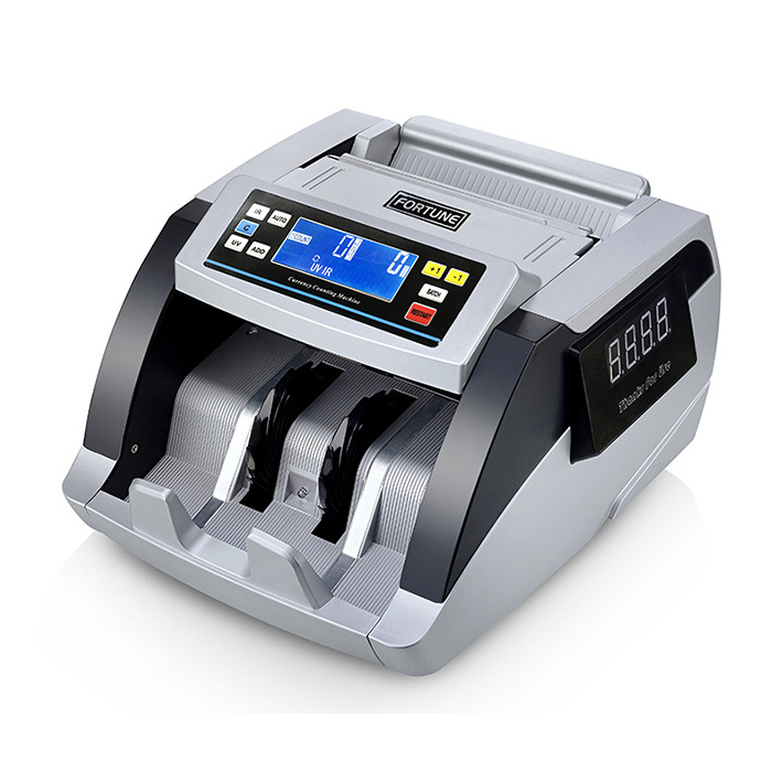 Hot Selling Professional  UV/MG/IR  count and fake detector Mixed Value  Money Counter with printer