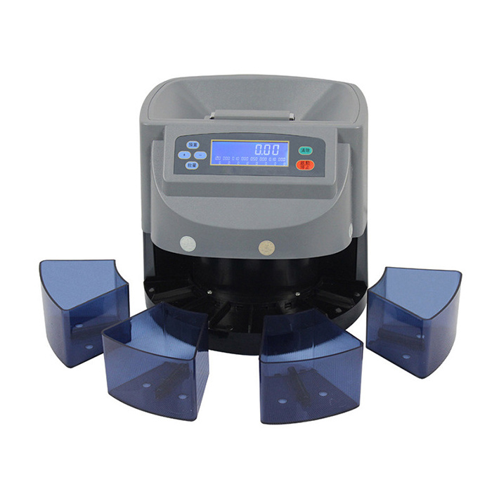 Min Coin Sorter coin counting machine LCD Display Automatic Coin Counter  show  Total Value