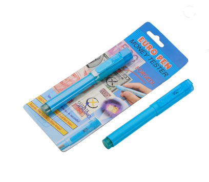 Professional   currency detector pen with UV note currency detector  on US dollars universal money detector pen